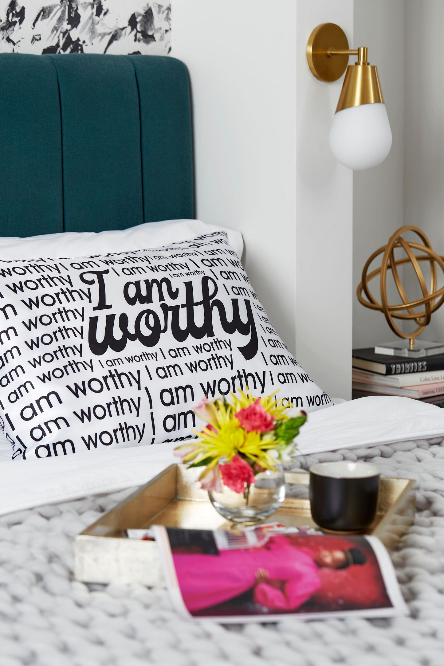 I Am Worthy - Luxury Satin Pillowcase
